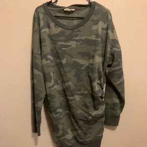 Express Camo Sweater Dress